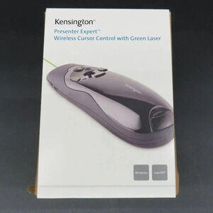 Kensington Expert Wireless Presenter with Green Laser Pointer and Cursor Control